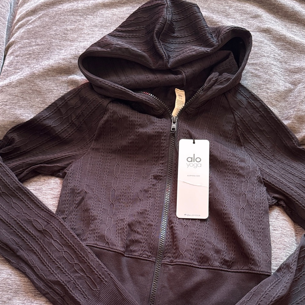 ALO Yoga Charcoal Textured Jacket